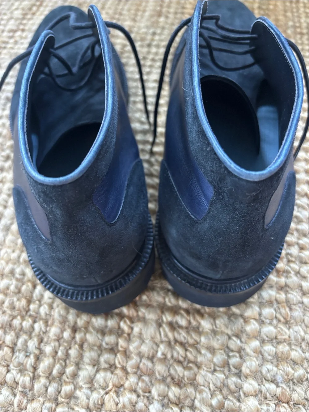 Ermenegildo Zegna Navy Suede Chukka Boots